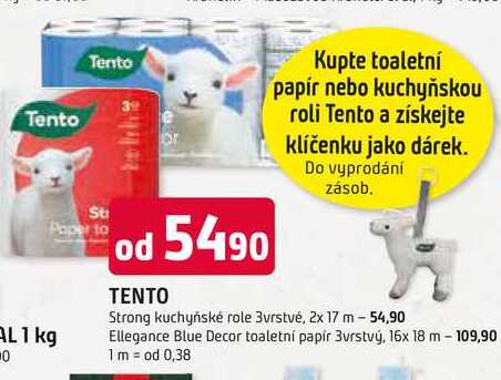 Tento Strong kuchyňské role 3vrstvé, 2x 17 m