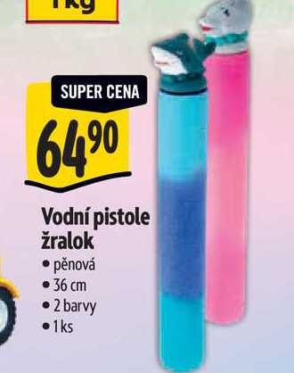   Vodní pistole žralok pěnová  36 cm  