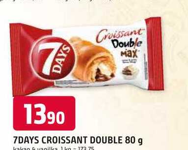 7 Days Double Croissant, vybrané druhy 80g