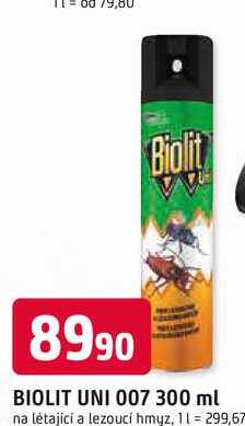 Biolit Uni proti létajícímu a lezoucímu hmyzu 300ml Trefa
