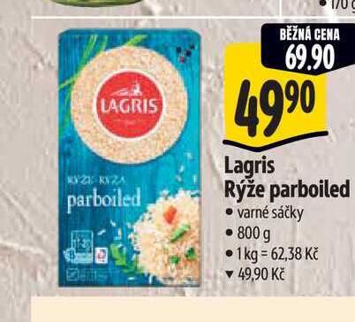  Lagris Rýže parboiled varné sáčky 800 g  