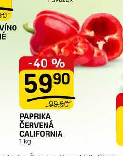 PAPRIKA ČERVENÁ CALIFORNIA 1 kg