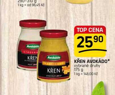 KŘEN AVOKÁDO* vybrané druhy 175 g 