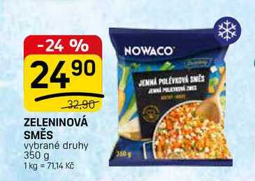 ZELENINOVÁ SMĚS vybrané druhy 350 g