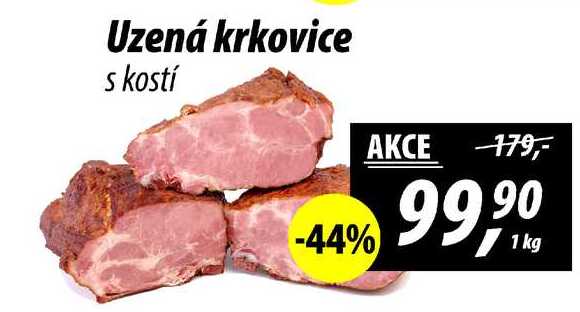 Uzená krkovice s kostí, 1 kg