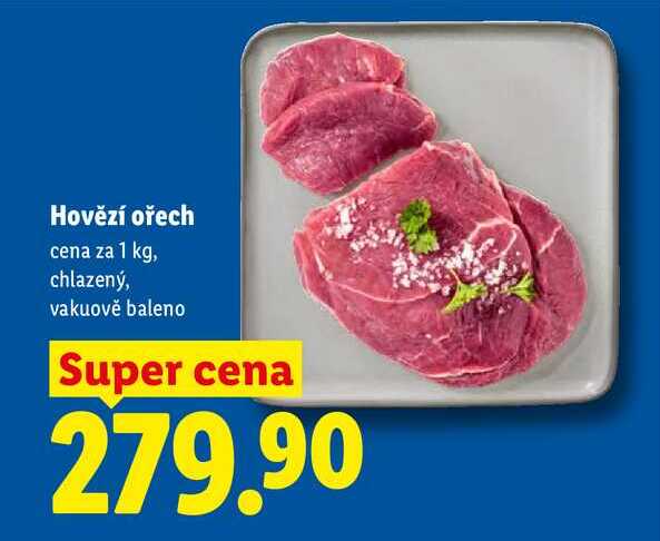 Hovězí ořech, cena za 1 kg