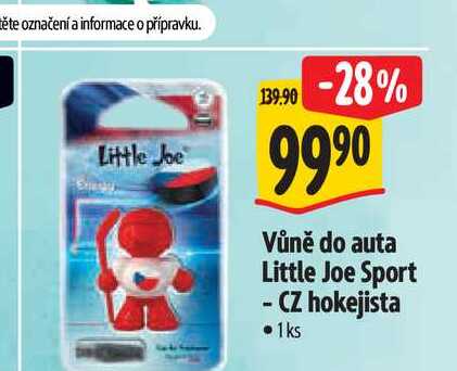 Vůně do auta Little Joe Sport CZ hokejista 1 ks