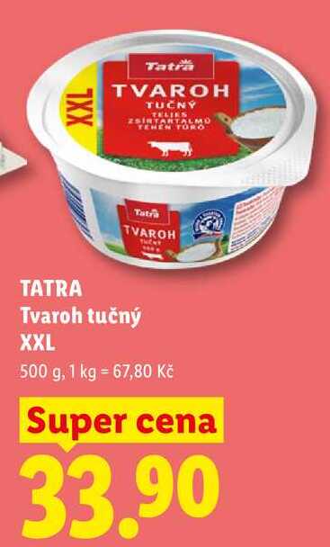 Tvaroh tučný XXL, 500 g