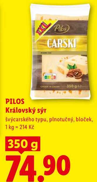 PILOS Královský sýr, 350 g