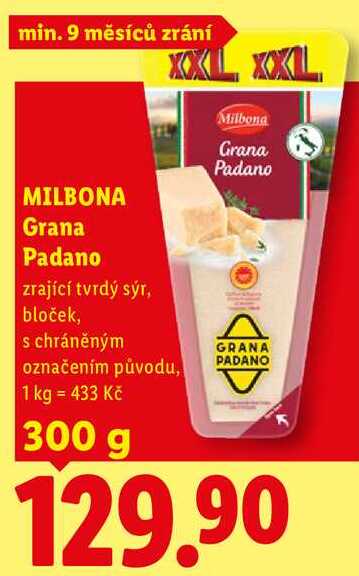 MILBONA Grana Padano, 300 g