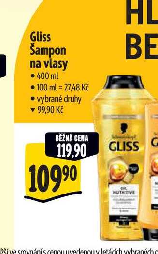 Gliss Šampon na vlasy 400 ml Albert