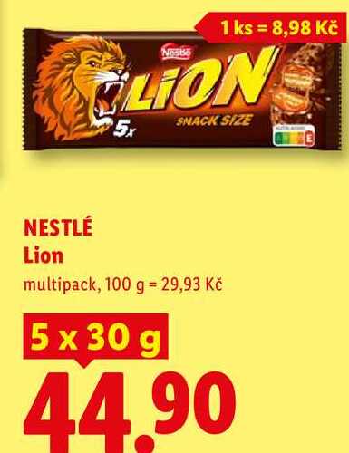 NESTLÉ Lion, 5x 30 g