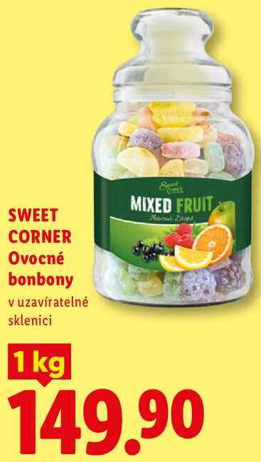 SWEET CORNER Ovocné bonbony, 1 kg