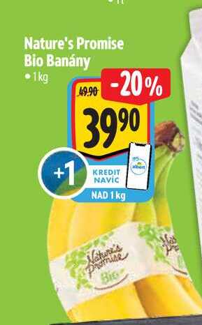 Nature's Promise Bio Banány  1kg  