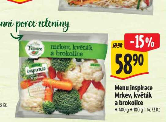   Menu inspirace Mrkev, květák a brokolice 400 g 