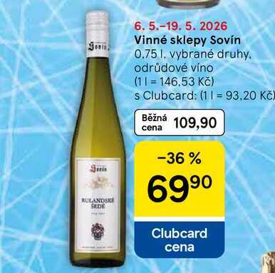 Vinné sklepy Sovín, 0,75 l