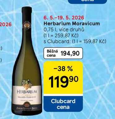 Herbarium Moravicum, 0.75 l, více druhů