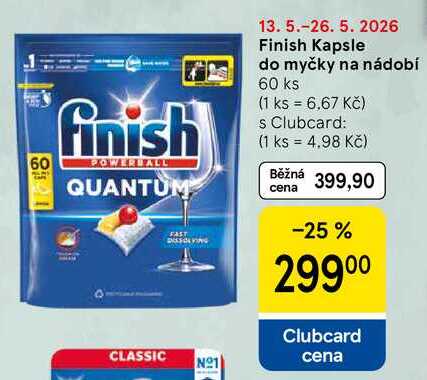 Finish Kapsle do myčky na nádobí, 60 ks