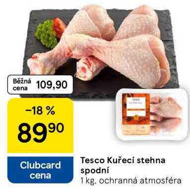 Tesco Kuřecí stehna spodní, 1 kg 