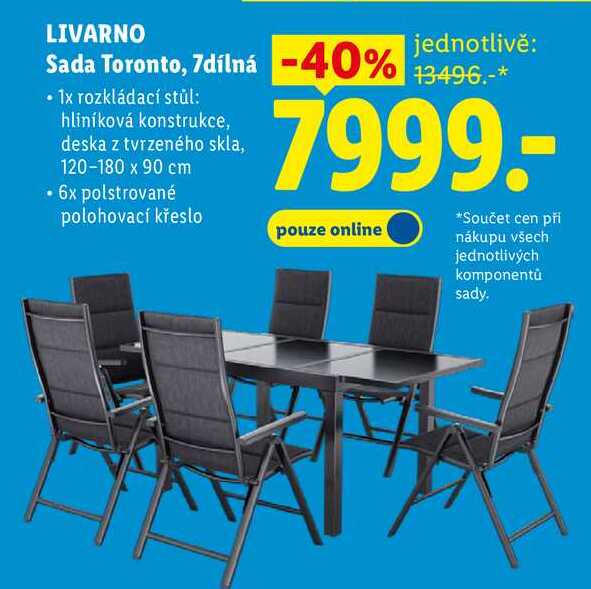 LIVARNO Sada Toronto, 7dílná 