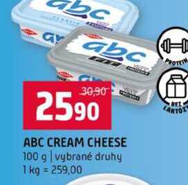 ABC CREAM CHEESE 100 g vybrané druhy 