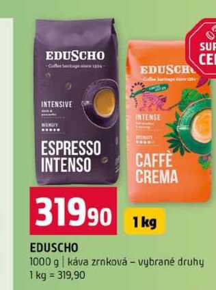 EDUSCHO káva zrnková vybrané druhy 1 kg 