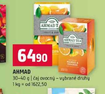 AHMAD 30-40 g čaj ovocný vybrané druhy 