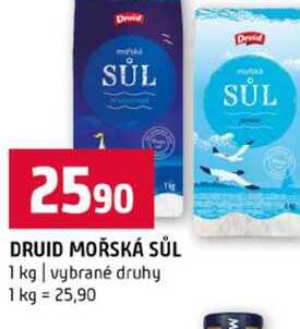 DRUID MOŘSKÁ SŮL 1 kg vybrané druhy 