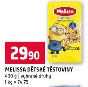 MELISSA DĚTSKÉ TĚSTOVINY 400 g vybrané druhy