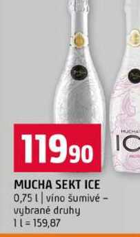 MUCHA SEKT ICE 0,75l víno šumivé vybrané druhy 