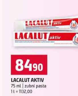LACALUT AKTIV 75 ml zubní pasta Terno