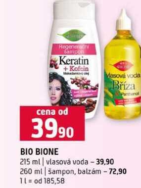 BIO BIONE 215 ml vlasová voda 260 ml šampon, balzám Terno