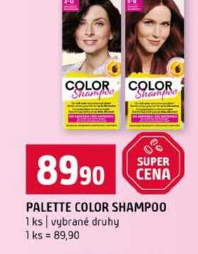 PALETTE COLOR SHAMPOO 1ks vybrané druhy