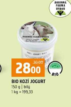 BIO KOZI JOGURT 150 g bily 