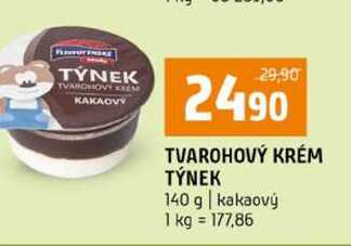 TVAROHOVÝ KRÉM TÝNEK 140 g kakaový 