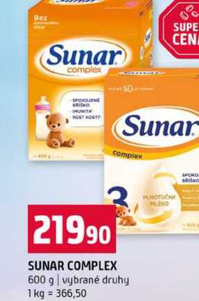 SUNAR COMPLEX 600 g vybrané druhy 