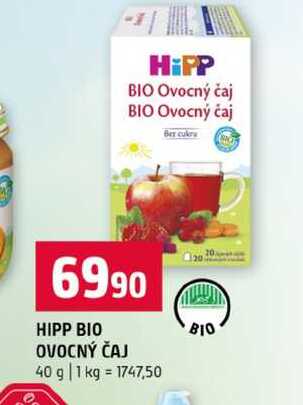 HIPP BIO OVOCNÝ ČAJ 40 g Terno