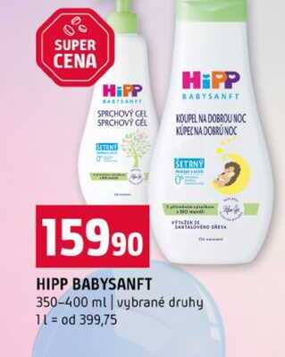 HIPP BABYSANFT 350-400 ml vybrané druhy 