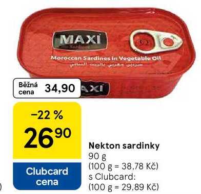 Nekton sardinky, 90 g 