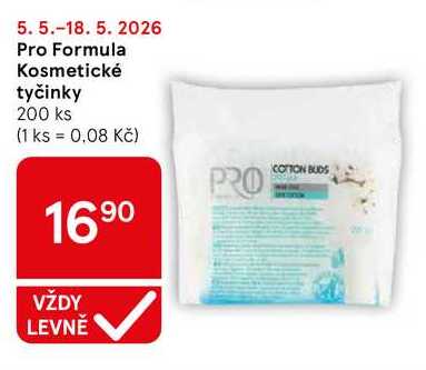 Pro Formula Kosmetické tyčinky, 200 ks 
