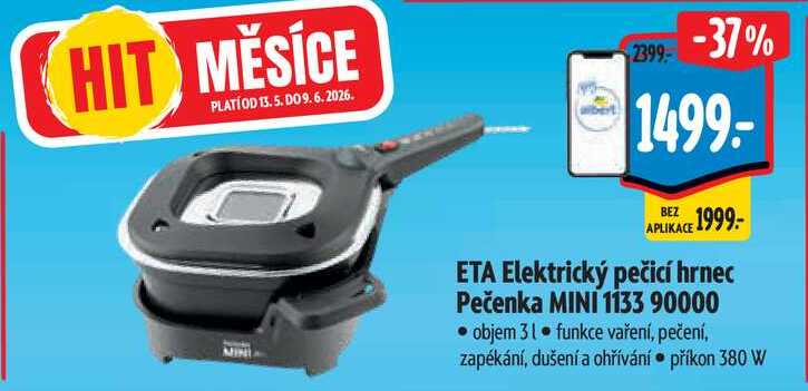 ETA Elektrický pečicí hrnec Pečenka MINI 1133 90000