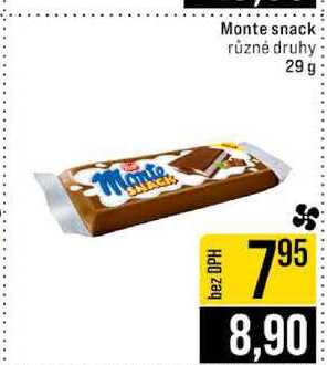 Monte snack různé druhy 29g