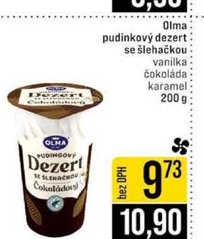 Olma pudinkový dezert se šlehačkou vanilka čokoláda karamel 200 g 