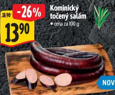 Kominický točený salám, cena za 100 g