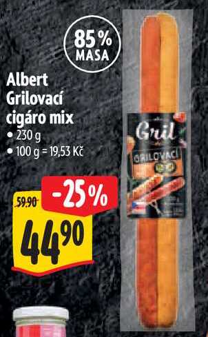 Albert Grilovací cigáro mix, 230 g 