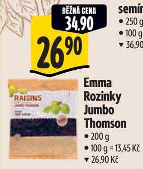 Emma Rozinky Jumbo Thomson, 200 g