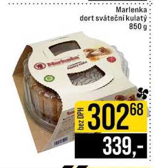 Marlenka dort svátečni kulatý 850 g