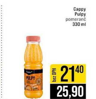 Cappy Pulpy pomeranč 330 ml 