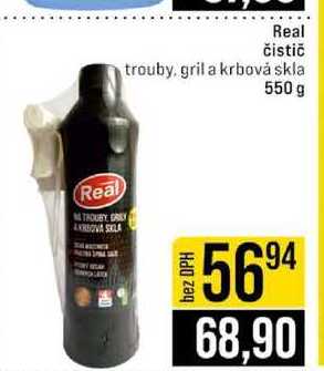 Real čistič trouby, gril a krbová skla 550 g 