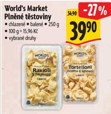 World's Market Plněné těstoviny, 250 g